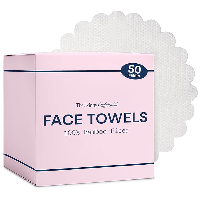 The Skinny Confidential Disposable Face Towels, 20% Polyester by TheSkinnyConfidential