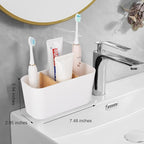 Toothbrush Holders for Bathrooms, Bamboo Tooth Brush Holder - Image 2