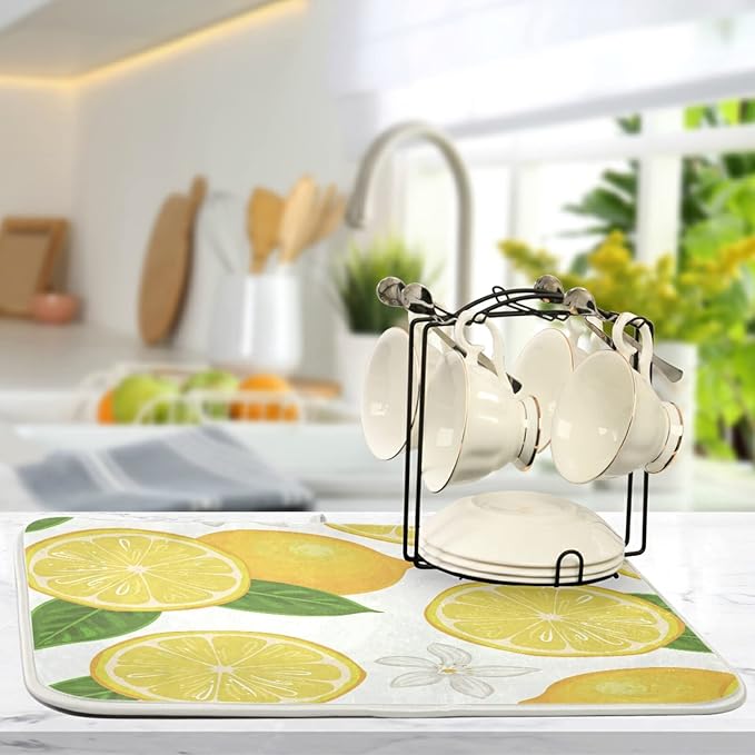 Absorbent Dish Drying Mat for Kitchen Counter - Image 5