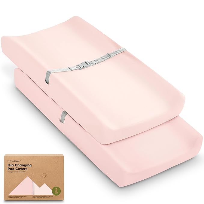 2-Pack Baby Changing Pad Cover for Girl, Boy by KeaBabies