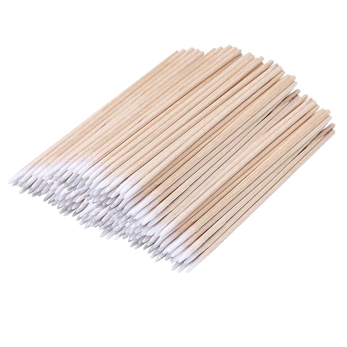500 Count 4 Inch Pointed Cotton Swabs Precision Microblading Cotton Tipped - Image 2