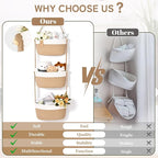 Hanging Basket, 3-Tier Wall Baskets, Over the Door Organizer - Image 9