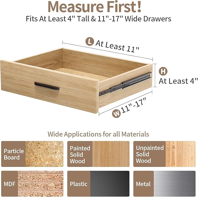 Drawer Dividers Organizer 9 Pack, Adjustable Separators 4" High Expandable from - Image 2