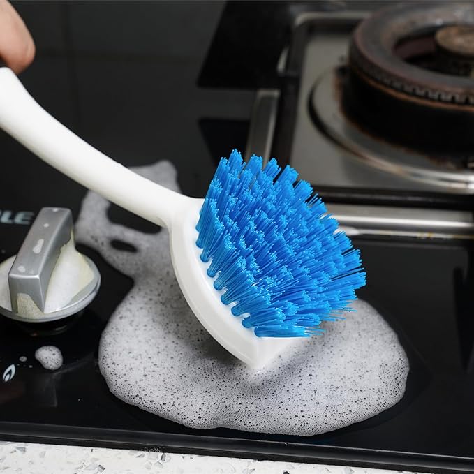 Dish Brush Set of 3 with Water Bottle Brush, Dish Scrub Brush and Scrubber Brush - Image 7