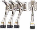 Kickdown Door Stopper 4" – 4 Pack, Heavy-Duty Commercial Foot-Operated Door by Jasluna