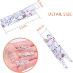 Aylifu 100pcs Transparent Plastic Clothespins Clips Glittering Photo Paper - Image 2