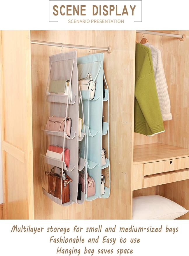 AARAINBOW 1 Pack Hanging Handbag Purse Organizer, Handbag Organizer - Image 5