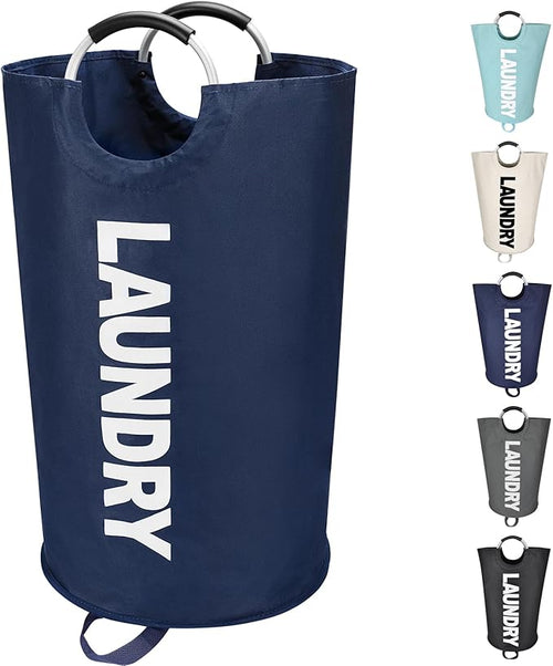 125L X-Large Laundry Basket, Freestanding Tall Clothes Hamper, Collapsible by Maxsilan