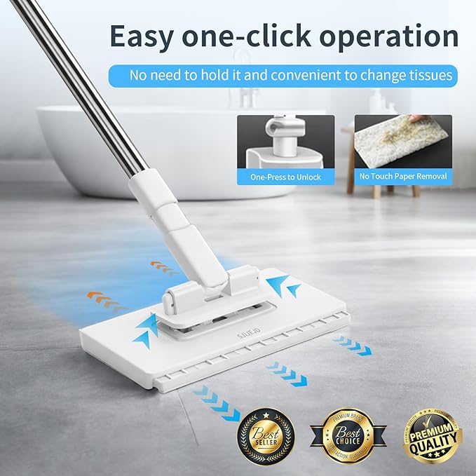 Disposables Dust Mini Mop 2026 New Lazy Mop Magnetic Clip Zero Touch on Snap - Image 7