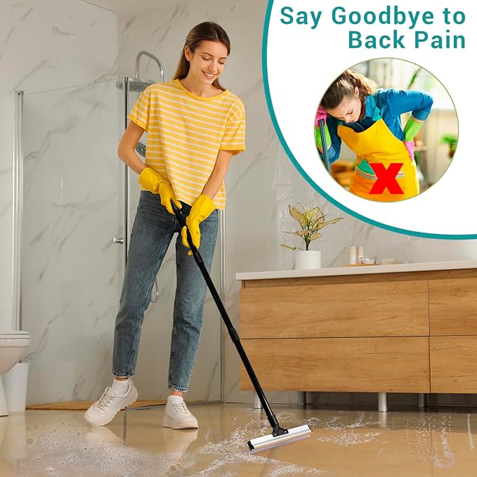 62" Carpet Rake for Pet Hair Removal – Adjustable Carpet Broom & Rug Rake - Image 7