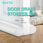 MAXTID White Door Draft Stopper Adjustable 32 - Image 3