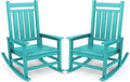 SERWALL Oversized Outdoor Rocking Chair Set of 2, HDPE Rocker for Adults, Patio Rocking Chairs for Porch, Aruba by SERWALL