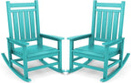 SERWALL Oversized Outdoor Rocking Chair Set of 2, HDPE Rocker for Adults, Patio Rocking Chairs for Porch, Aruba by SERWALL