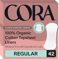Cora 100% Organic Cotton Topsheet Period Liners by Cora