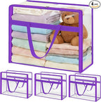 SGHUO Clear Storage Bags 60L Extra Large Plastic Vinyl Blanket Storage Bag by SGHUO