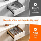 Lifewit Utensil Organizer for Kitchen Drawer, Expandable Cooking Silverware Tray - Image 7