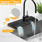 14.6 inch Faucet Mat for Kitchen Sink Splash GuardKitchen Sink Faucet Mat - Image 3