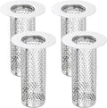 uxcell 4 Pack Shower Drain Strainer, 3.2" x 2" 304 Stainless Steel Floor Drain by uxcell