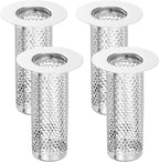 uxcell 4 Pack Shower Drain Strainer, 3.2" x 2" 304 Stainless Steel Floor Drain by uxcell
