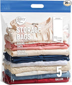 20PCS 5 Gallon Zipper Lock Plastic Bags by EASYYOURHOMEEASYYOURLIFE
