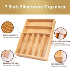 Silverware Organizer Kitchen Drawer Organizer Utensil Organizer Bamboo - Image 3