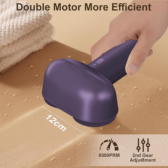 Fabric Shaver, Handzee Electric Lint Shaver, Dual Motor Sweater Shaver - Image 4