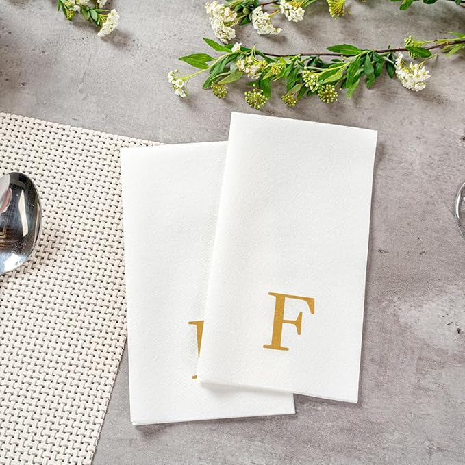 Luxenap 15.8 X 7.9 Inch Linen-Feel Guest Towels, 2000 Lettered Hand Towels - Image 6