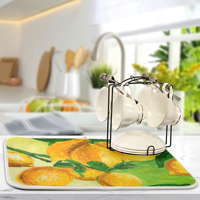 Absorbent Dish Drying Mat for Kitchen Counter - Image 5