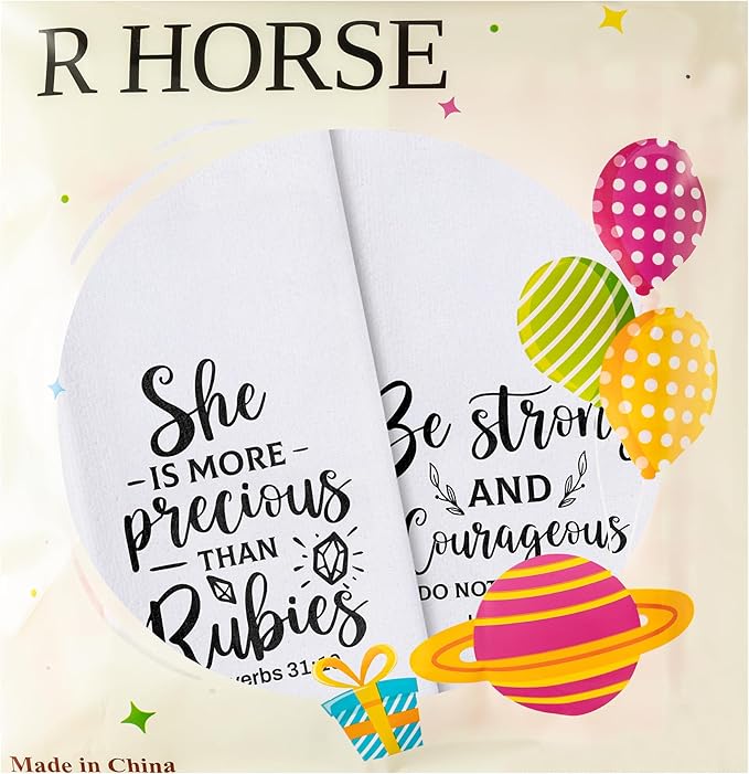 R HORSE Religious Christian Kitchen Dish Towel - Image 6