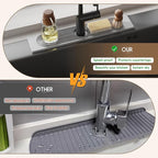 Faucet Mat for Kitchen Sink, Diatomite Quick Drying Tray, 20 Inch Kitchen Sink - Image 6