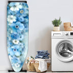 Nuxovilar Blue and White Flowers Oil Painting Ironing Board Cover, This Cover - Image 3