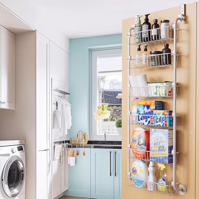Delamu Over the Door Pantry Organizer, 6-Tier Pantry Organizers and Storage - Image 7