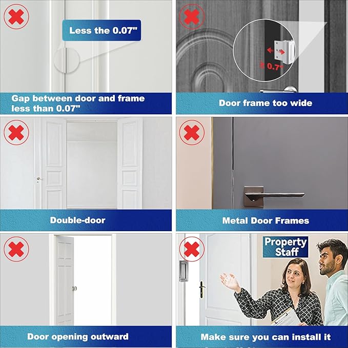 2Pack Door Reinforcement Lock Withstands 800lbs of Force - Image 2