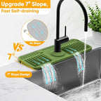 14.6 inch Faucet Mat for Kitchen Sink Splash GuardKitchen Sink Faucet Mat - Image 2