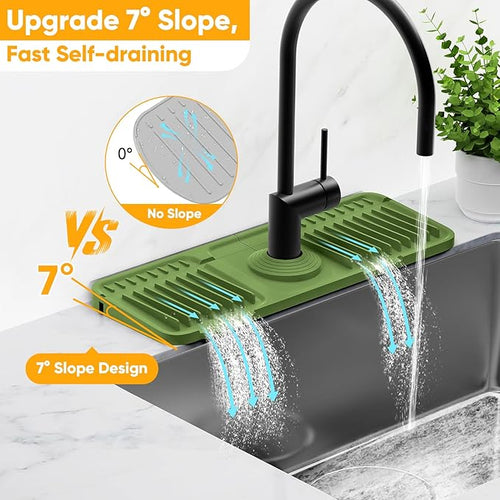 14.6 inch Faucet Mat for Kitchen Sink Splash GuardKitchen Sink Faucet Mat - Image 2