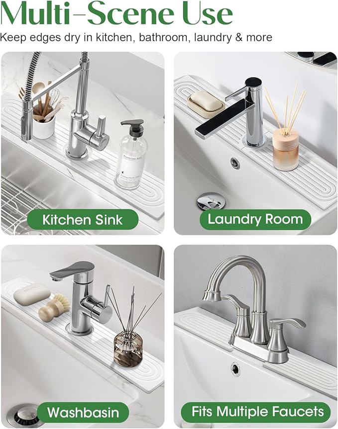 Stone Drying Mat for Kitchen Faucet: Diatomite Stone Drying Tray - Image 6