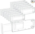 Lifewit 12 Pack 4" High Drawer Dividers 28-43.5cm/11-17" Adjustable Drawer by Lifewit