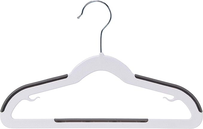 Amazon Basics Plastic Kids Clothes Hangers, 12.8" x 8" x 0.2" - Image 2