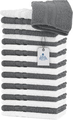 DAN RIVER 100% Cotton Washcloths 20 Pack Premium Quality Face and Body Cloth - Image 8