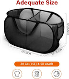 Foldable Laundry Baskets, Collapsible Mesh Laundry Hamper, Durable Pop Up - Image 4