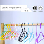 GoodtoU Plastic Childrens Hangers 60 Pack, Lightweight, Kids Hangers, Closet - Image 6