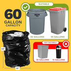 ToughBag 55 Gallon Trash Bags Heavy Duty - Image 2