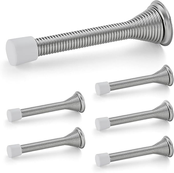 Ravinte Door Stoppers, 6 Pack Spring Door Stops by Ravinte