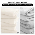 MOONQUEEN Microfiber Facial Cloths Fast Drying Washcloth 12 Pack - Image 6