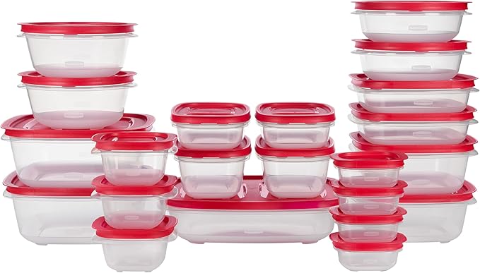 Rubbermaid EasyStore Containers, 44-Piece Set, Food Storage Containers by Rubbermaid