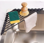 Tomorotec Small Triangle Roll-Up Dish Drying Rack by Tomorotec