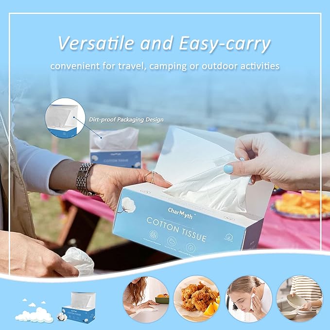 Extra Thick Disposable Face Towel, Disposable Makeup Removing Wipes, 100% USA - Image 7