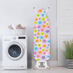 Sprowallow Colorful Flowers Ironing Board Cover and Pad Full Size Ironing Board - Image 4