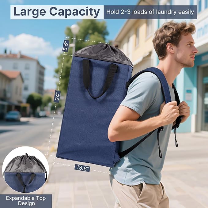 Bukere Laundry Backpack for College Students Dorm Essentials, Extra Large 90L - Image 2