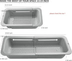 LASSHSWA Collapsible Colander for Kitchen, Over the Sink Strainer Basket for - Image 5